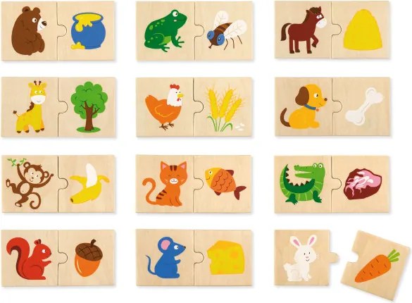 Puzzle Viga 51607 nakŕm zvieratko