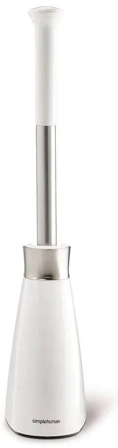 Biela oceľová WC kefa - simplehuman