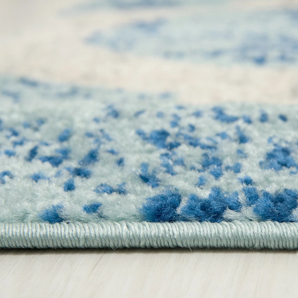 TA Koberec H326A BIELA/TYRKYSOVÁ HAPPY FBA