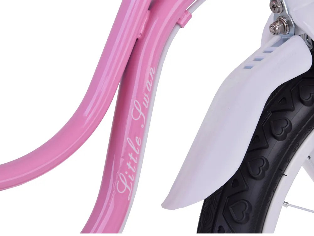 Detský bicykel 14" Little Swan RoyalBaby RB14-18 - ružový