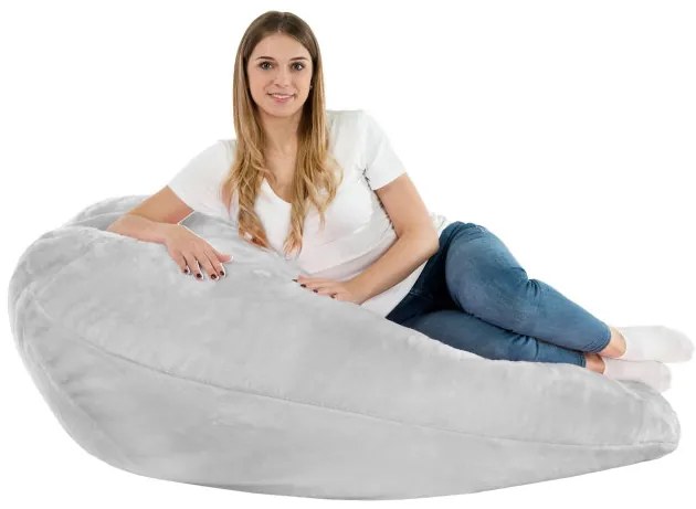 Sedací vak DROP XXL Yeti sivý