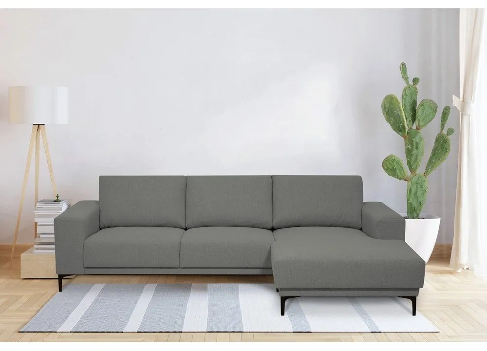 Sivá rohová pohovka (pravý roh) Chile – Scandic