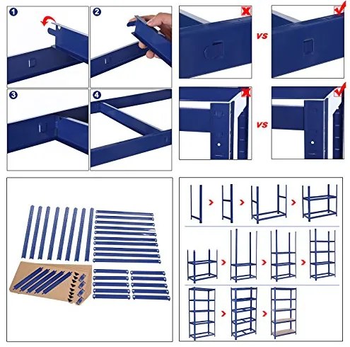 Policový regál SONGMICS 150 x 75 x 30 cm - GLR30Q