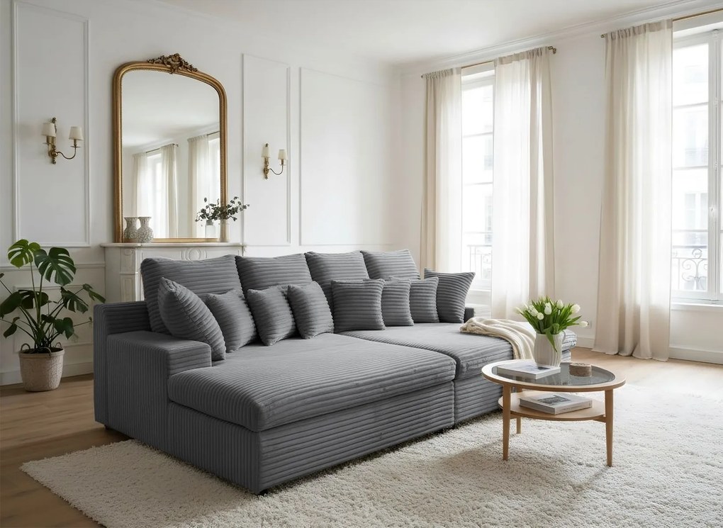 POHOVKA LARGO 286 × 170 cm TILIA 90 ŠEDÁ