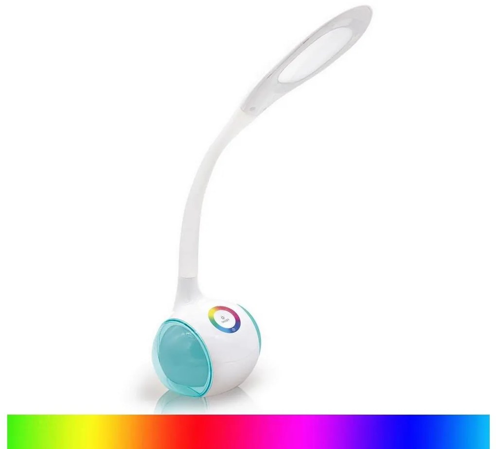 Platinet LED RGB Stmievateľná nabíjacia stolná lampa LED/5W/5V 2400 mAh PDL20BAT