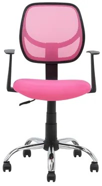 Kancelárske kreslo NOPE so sieťovinou mesh ružové