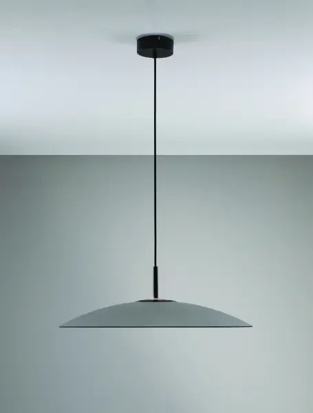 LED čierno-dymový dizajnový luster Polifemo 60