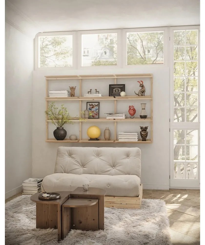 Krémovobiela rozkladacia pohovka 145 cm Flip – Karup Design