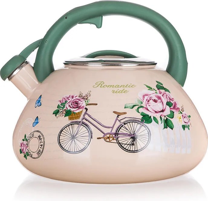 Smaltovaná pískacia kanvica ROMANTIC RIDE 3 l