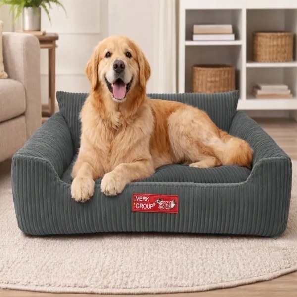 Pelech pre psa / mačku L - Menčester gaučík - tmavá sivá