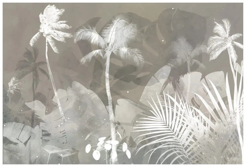 Samolepiaca tapeta jemné zátišie listov a stromov