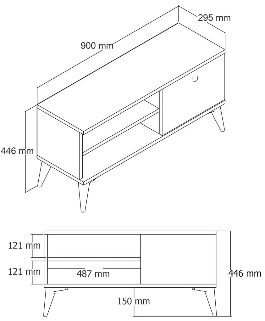 TV stolík Retro 1552