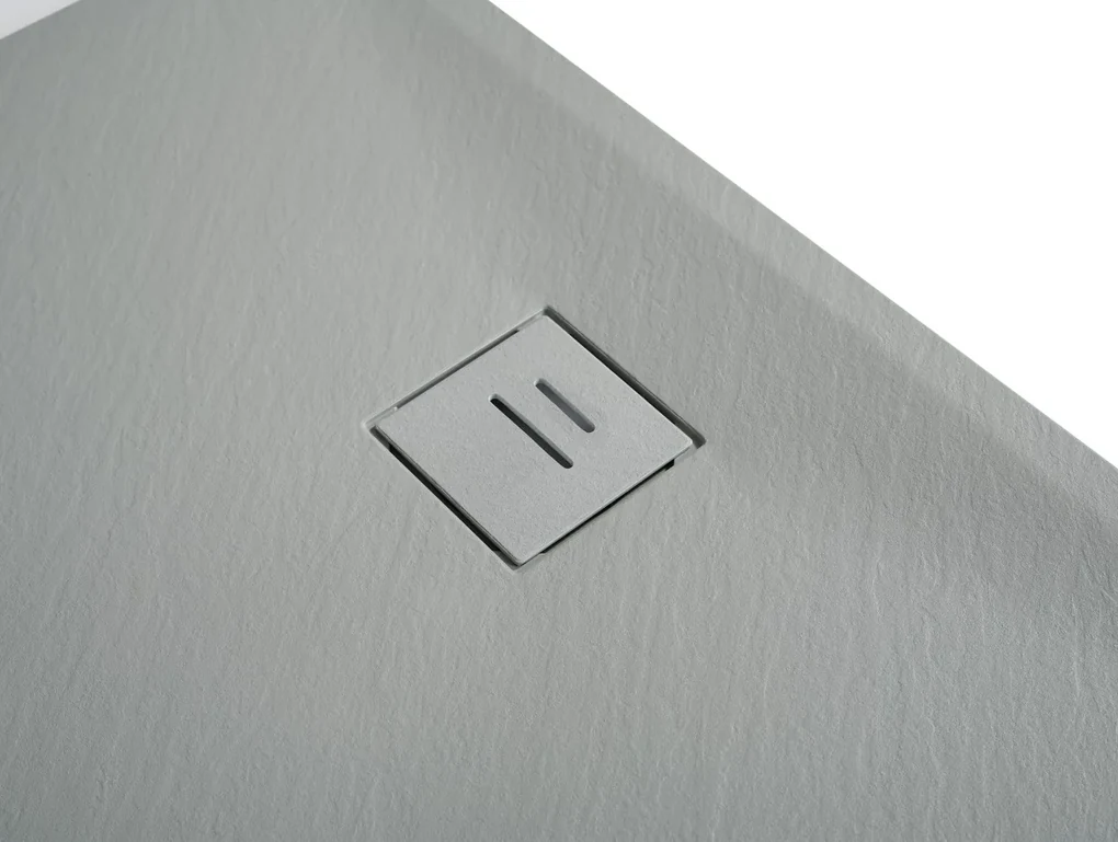 Erga Hyper, SMC sprchová vanička 130x90x2,6 cm + sifón, šedá matná, ERG-V06-SMC-9013S-GR