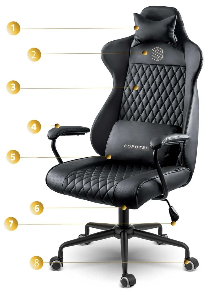 Kancelárska stolička Sofotel Verona 2581 - čierna