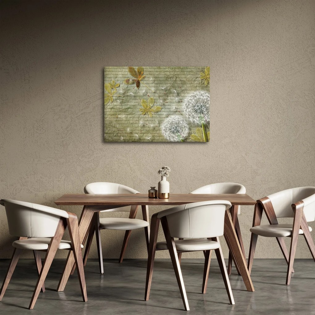 Obraz - Púpavy unášané vetrom (70x50 cm)
