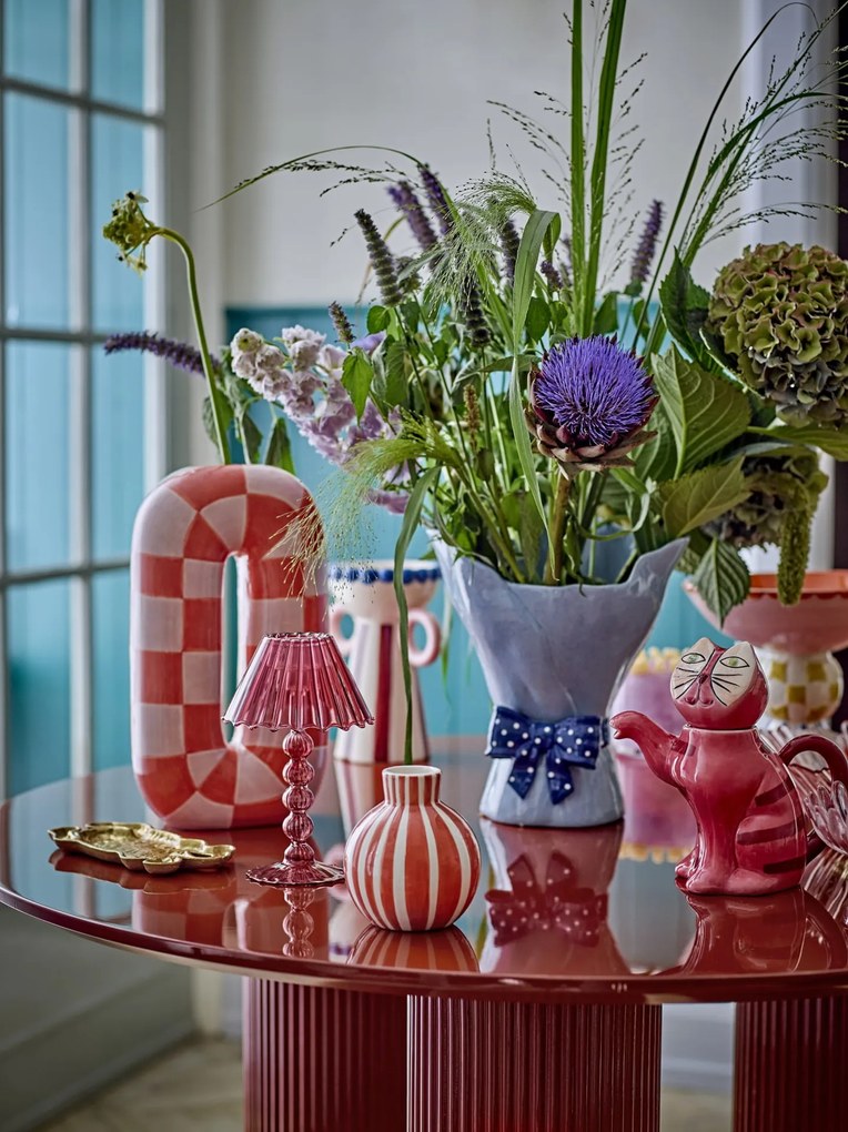 Bloomingville Keramická vázička Fian Vase Orange 11 cm