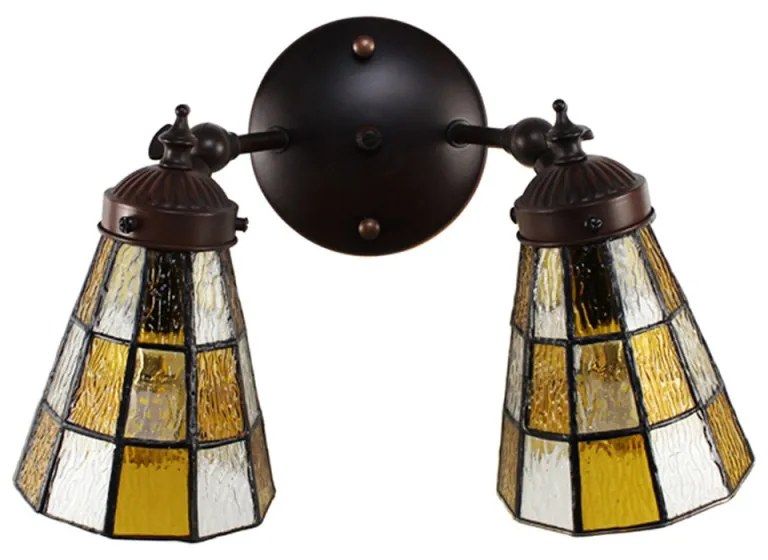 Nástenné svietidlo vitráž 30*23 SKAT