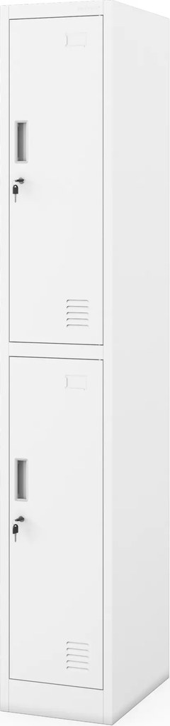 Šatníková skriňa pre zamestnancov biela IGOR 1 Plus 316,5 x 1850 x 450 mm