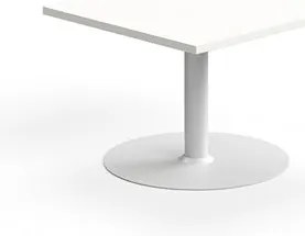 Konferenčný stolík VERTICUS, 700x700x500 mm, biela