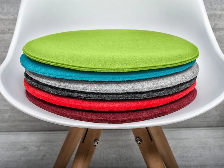 Magma Podložka na sedenie Avaro, 4 kusy (okrúhly, sivá)  (100247989)