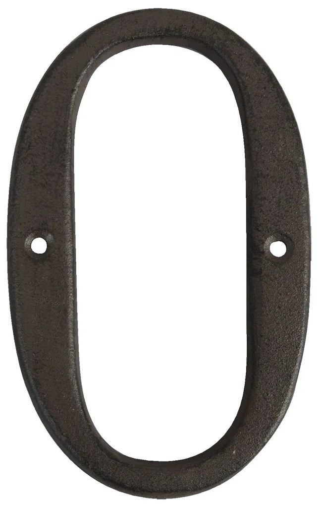 Nástenné kovové písmeno O - 13 cm