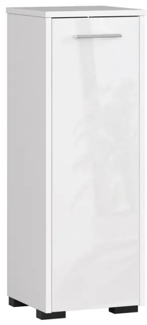 Kúpeľňová skrinka FIN S30 1D biela, lesk