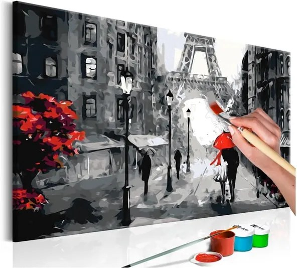 DIY set na tvorbu vlastného obrazu na plátne Artgeist Paris Love, 60 × 40 cm