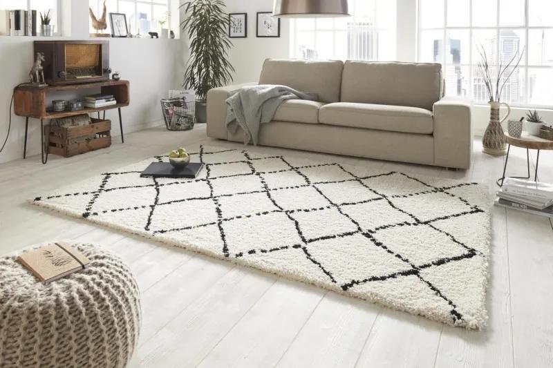 Mint Rugs - Hanse Home koberce Kusový koberec Allure 102753 creme schwarz - 120x170 cm