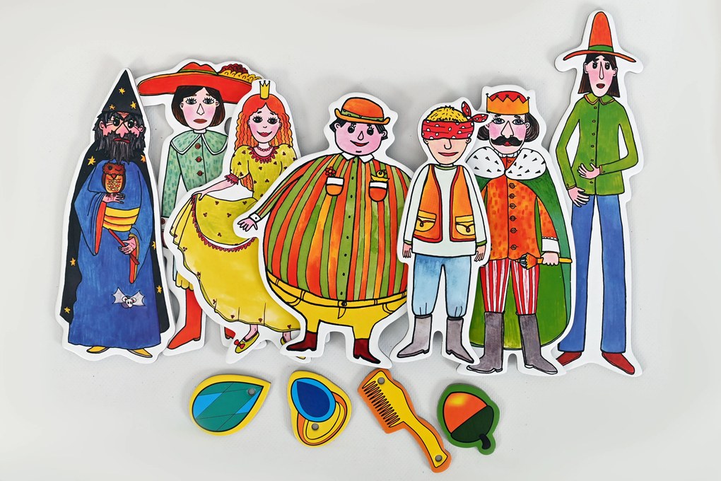 MARIONETINO – Dlhý, Široký a Bystrozraký – bábky 7 ks