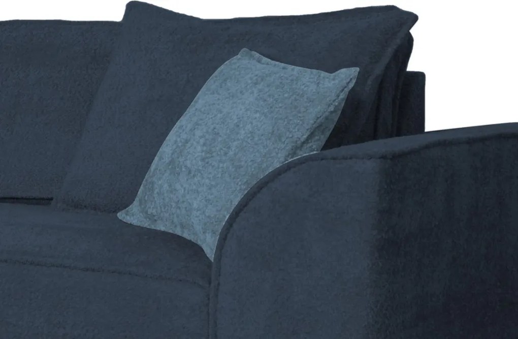 Pohovka John, modrá látka so štruktúrou