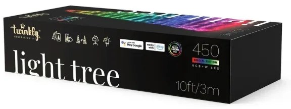 Twinkly TWP750SPP-BEU- LED RGBW Vonkajší vianočný stromček 750xLED 4m IP44 Wi-Fi