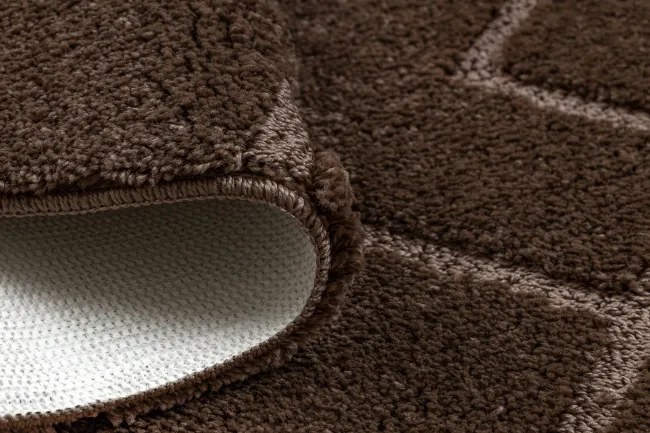 Kúpeľňový koberček SUPREME LINES línie, hnedý