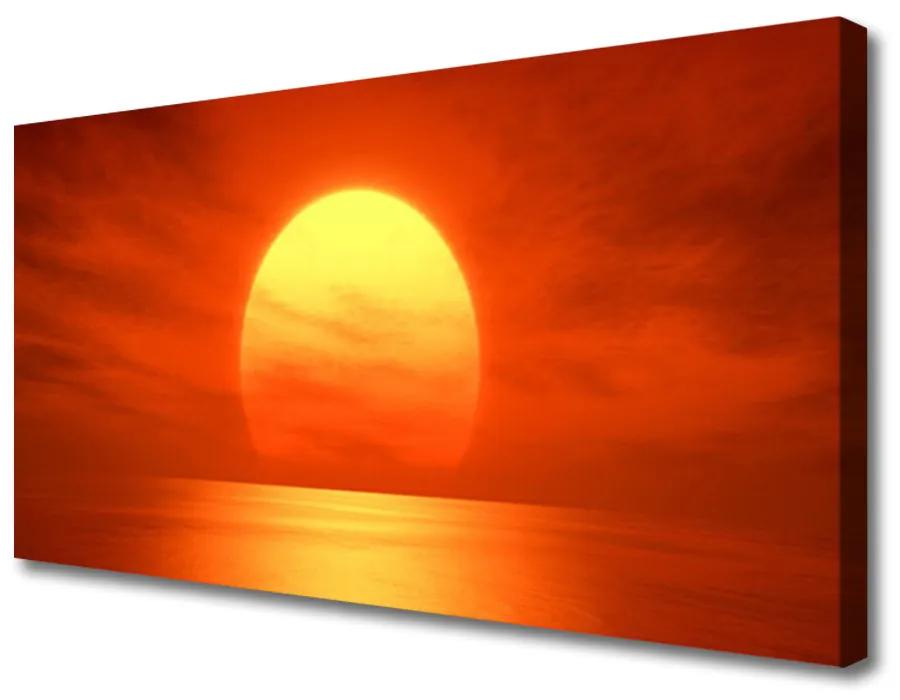 Obraz Canvas Západ slnka more 100x50 cm