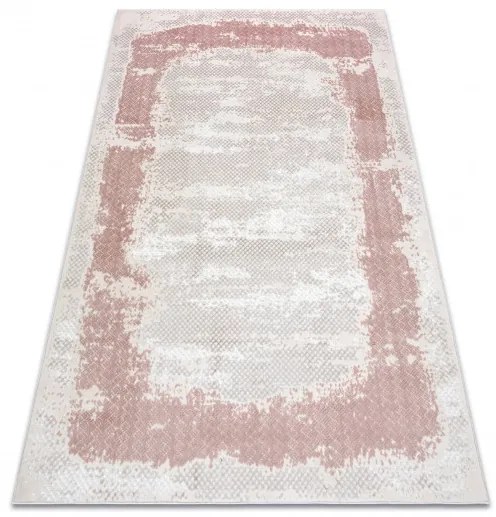 Dywany Łuszczów, Kusový koberec Core A004 Frame beige/pink, 180x270, ružová, chodba / predsieň