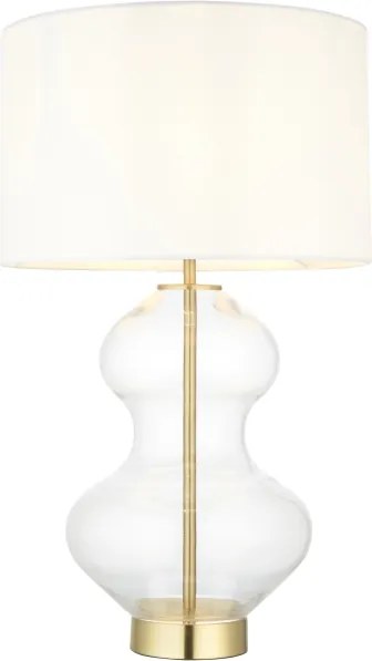Endon 99110 - Stmievateľná stolná lampa KELDA 1xE27/10W/230V biela/zlatá