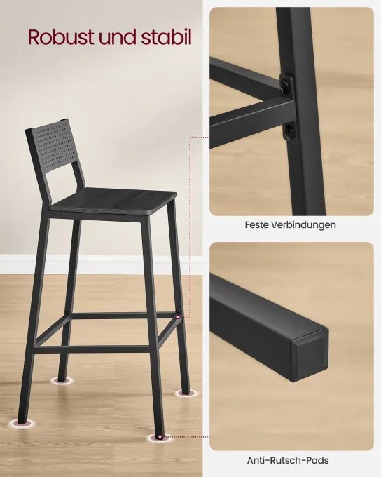 Set dvoch barových stoličiek LBC070B22 (2 ks)