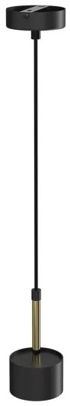 Luster na lanku ARENA 1xGX53/11W/230V čierna/zlatá
