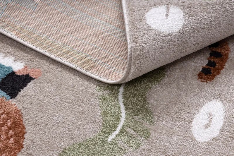 Dywany Łuszczów, Detský kusový koberec Fun Africa beige, 180x270, viacfarebná, detská izba