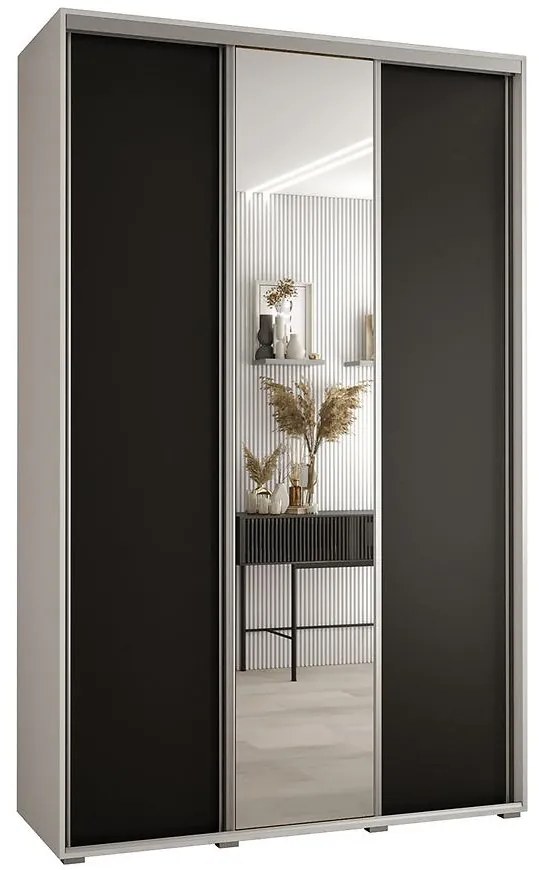 Skriňa 45 Canaris 3 160 biela/čierna/silver