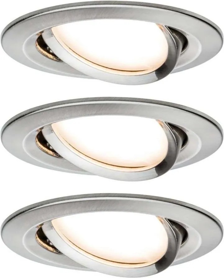 Paulmann 93483 - SADA 3xLED/6,5W IP23 Stmievateľné kúpeľňové svietidlo NOVA 230V