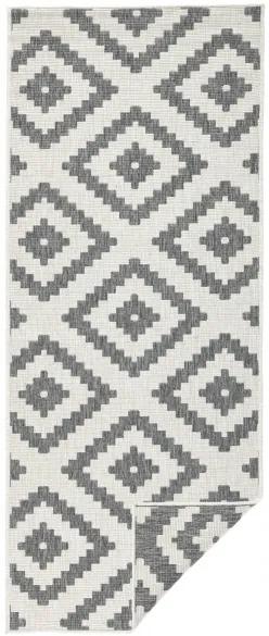 NORTHRUGS - Hanse Home koberce Kusový koberec Twin-Wendeteppiche 103132 grau creme – na von aj na doma - 160x230 cm