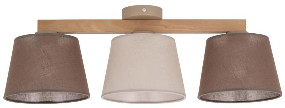 Brilagi - Prisadený luster LATTE SABIA 3xE27/15W/230V borovica/mix