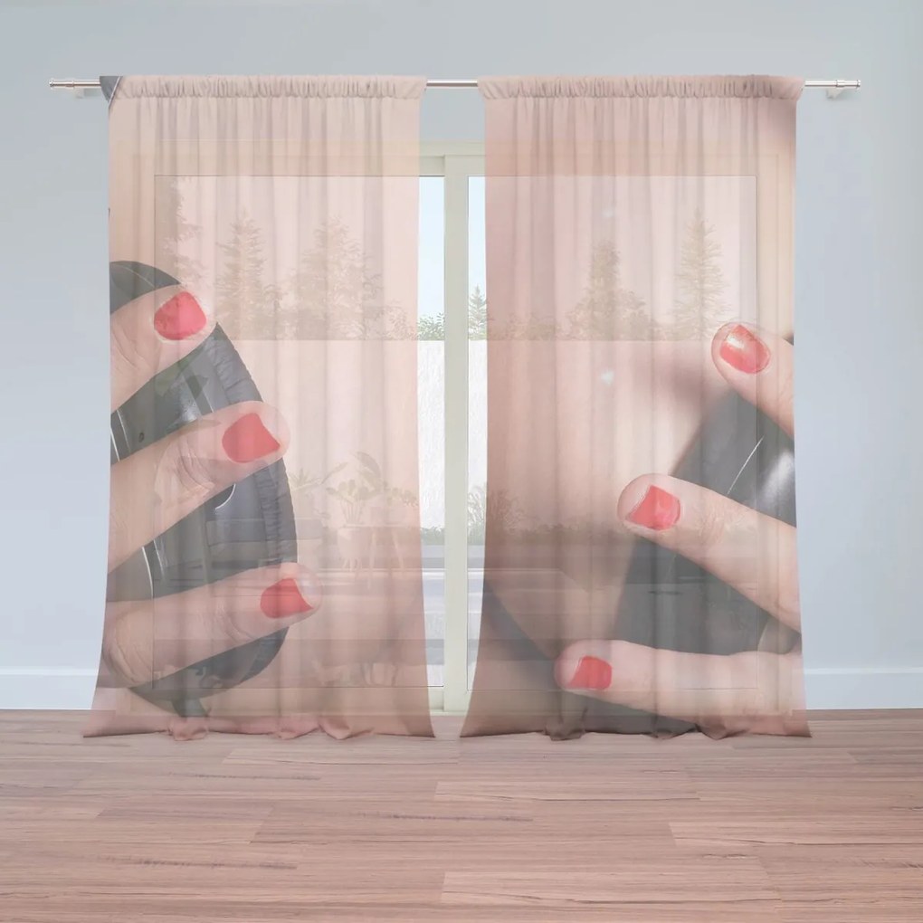 Sablio Záclony Prsia: 2ks 150x250cm