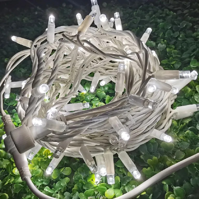 Vianočné svetielka LED záclona FLASH studená biela 500 LED