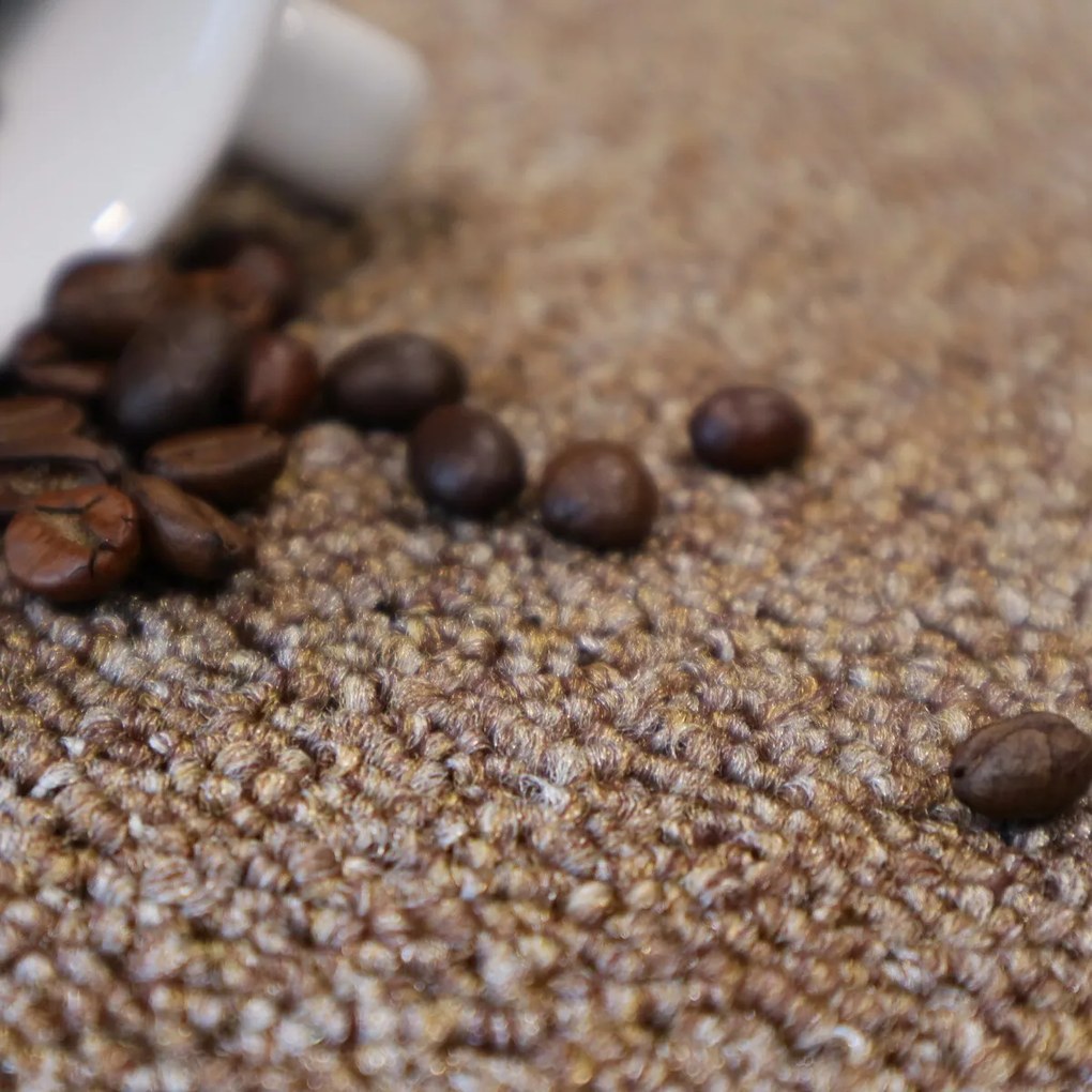 Betap, Koberec metráž Rambo-Bet 93, na mieru, šíře 3m,4m,5m, hnedá, ab (mriežka), kuchyňa