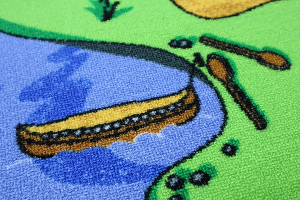 Ideal Detský Metrážny koberec Aljaška 5228 - Kruh s obšitím cm