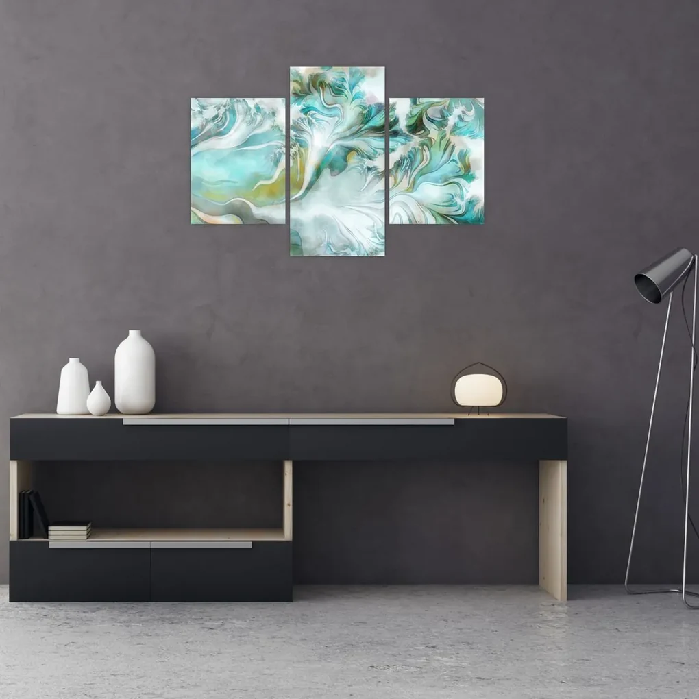 Obraz - Maľba abstraktných vzorov (90x60 cm)