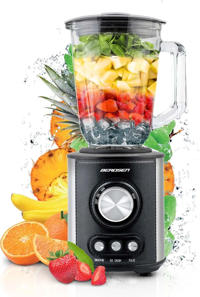 Stolný mixér 1,5 l 800W Berdsen BD-751 - čierny