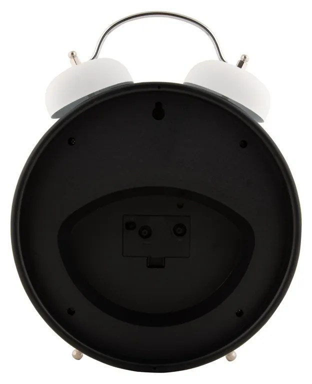 Karlsson 6019WH dizajnové stolové hodiny/budíkbiela, priemer 30 cm