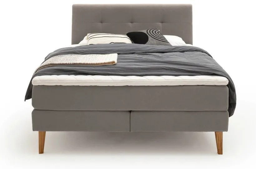 Svetlosivá boxspring posteľ 180x200 cm Stockholm – Meise Möbel